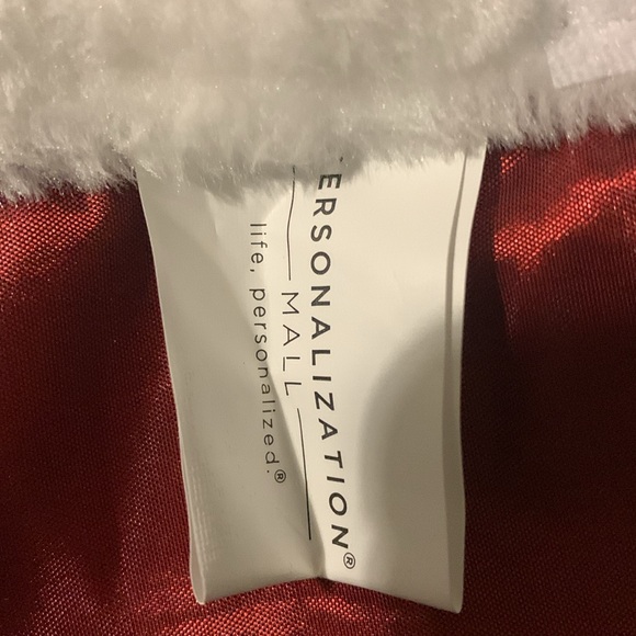 🟫 Santa Paws Personalized Velvet Dog Bandana- Small - Picture 6 of 7